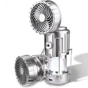  Solar Silver Fan Lantern