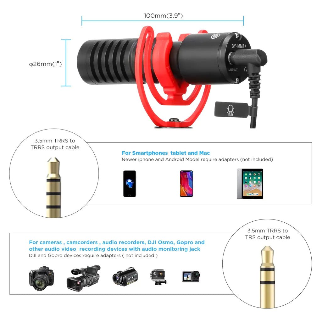 Professional Mini Condenser Microphone for PC & iPhone